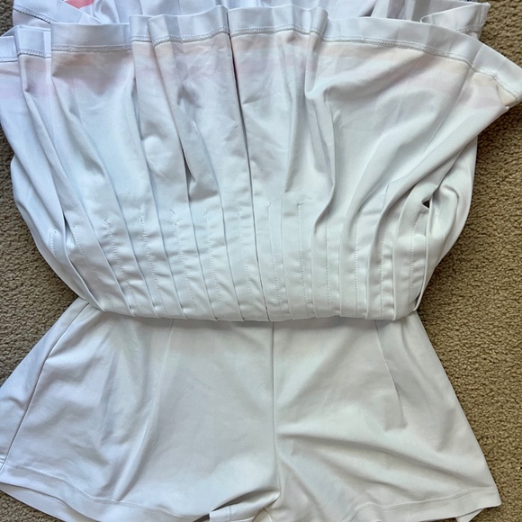 EUC Smith & Quinn pleated women's tennis skirt white pink orange - Picture 10 of 10